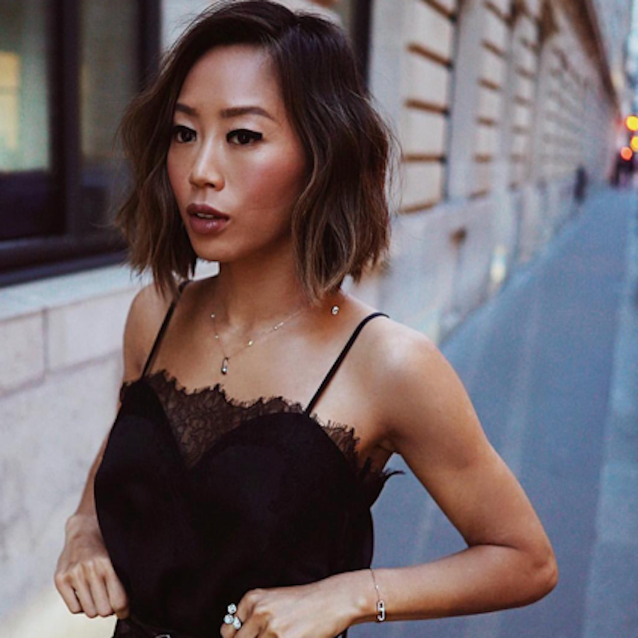 Aimee Song in the Sweetheart Cami at PFW