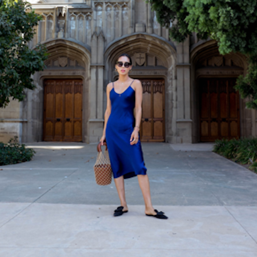 Song of Style is chic in the Raven Dress