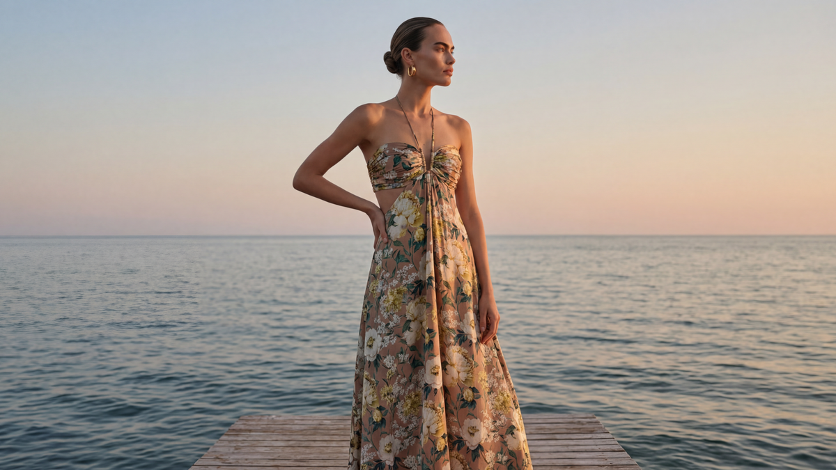 chinese dress ladies Beachside Chic: White Tank Top Maxi Dress with Black Stripes – New Waverly  Feed, Farm & Firearms main image 0