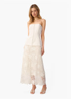 Imogene Strapless Dress Macadamia