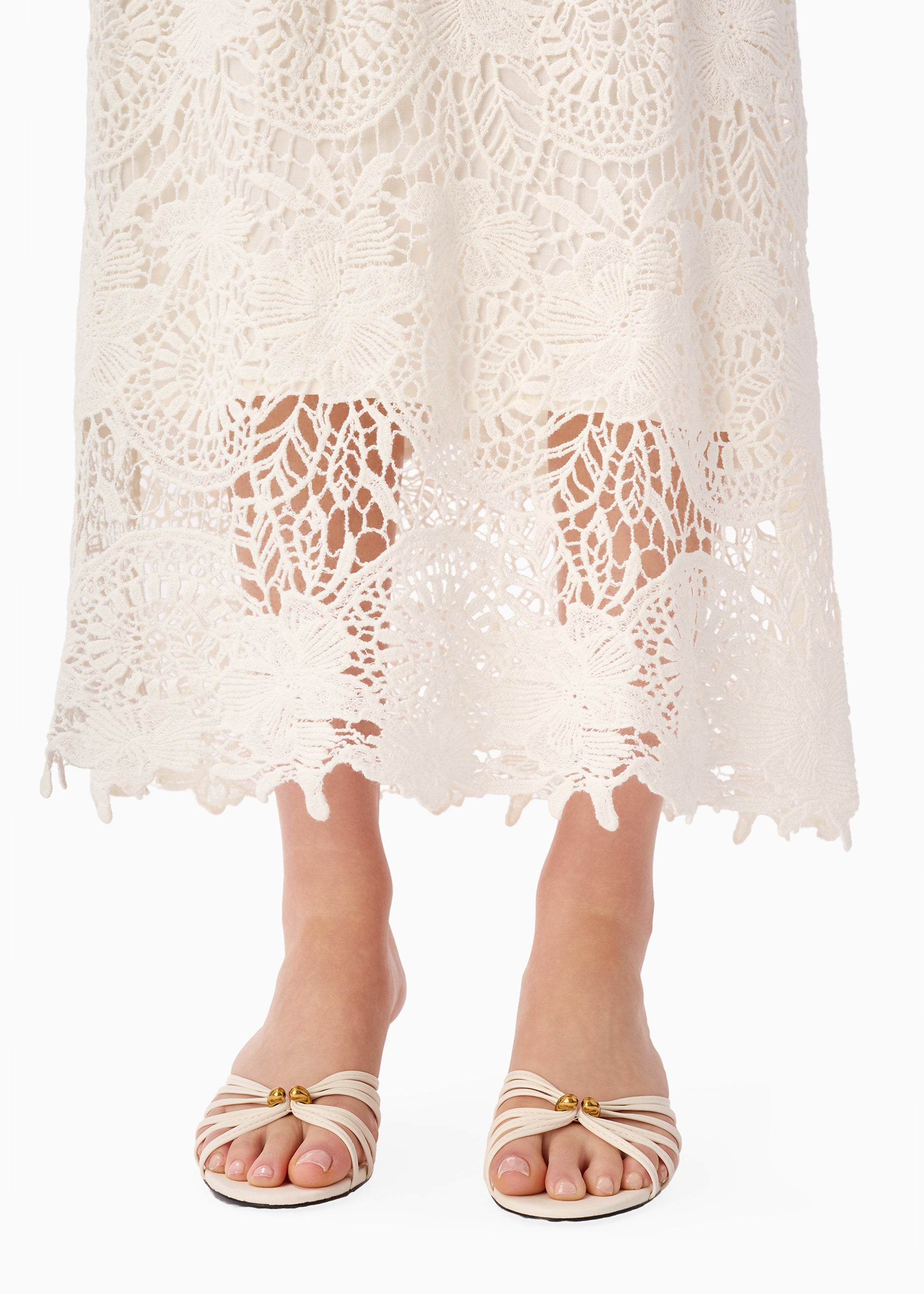 Imogene Strapless Dress Macadamia