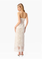 Imogene Strapless Dress Macadamia