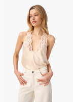 Clarisse Halter Camisole Bone