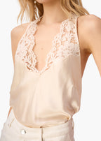 Clarisse Halter Camisole Bone