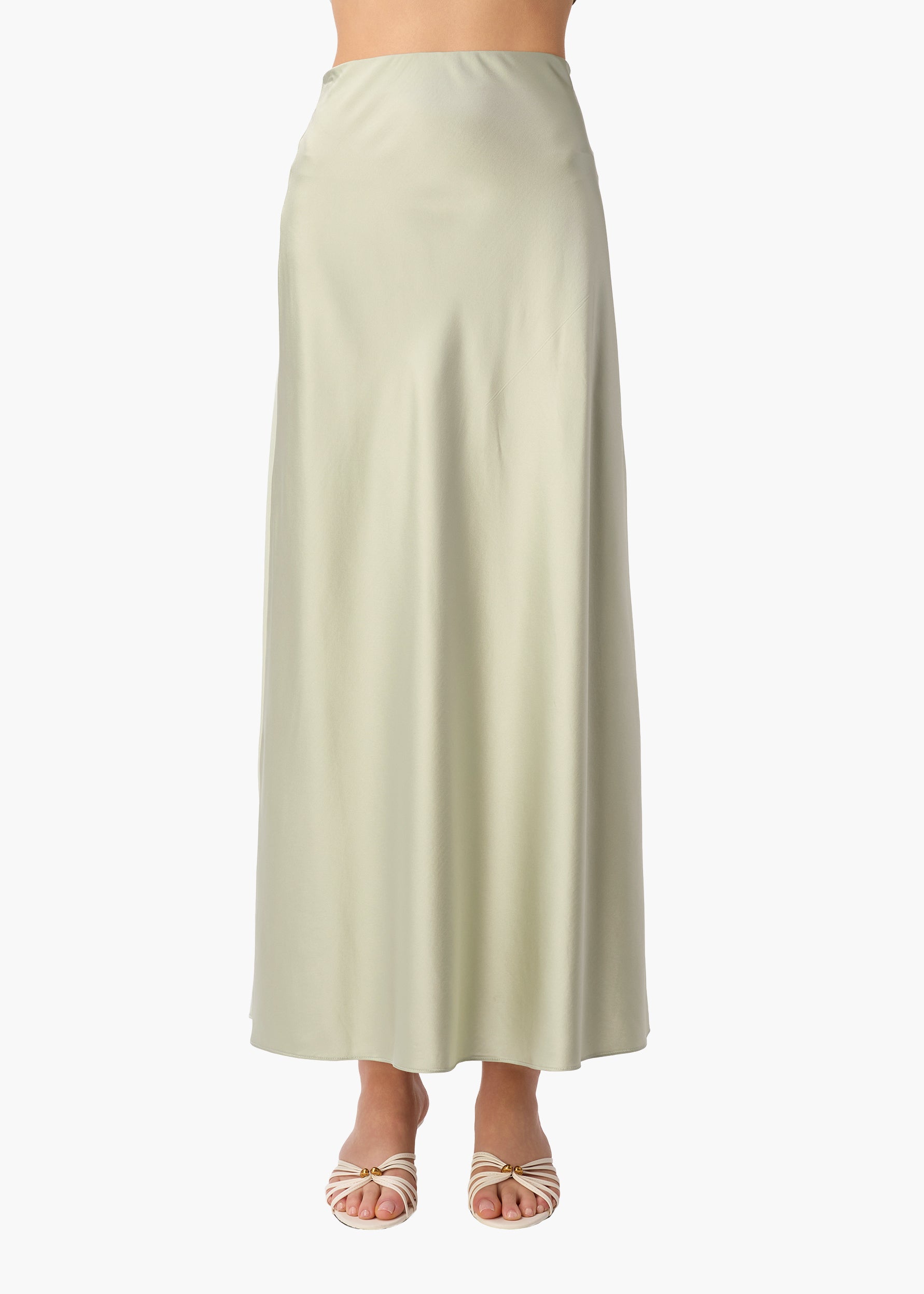 Aviva Maxi Skirt Sea Glass – CAMI NYC