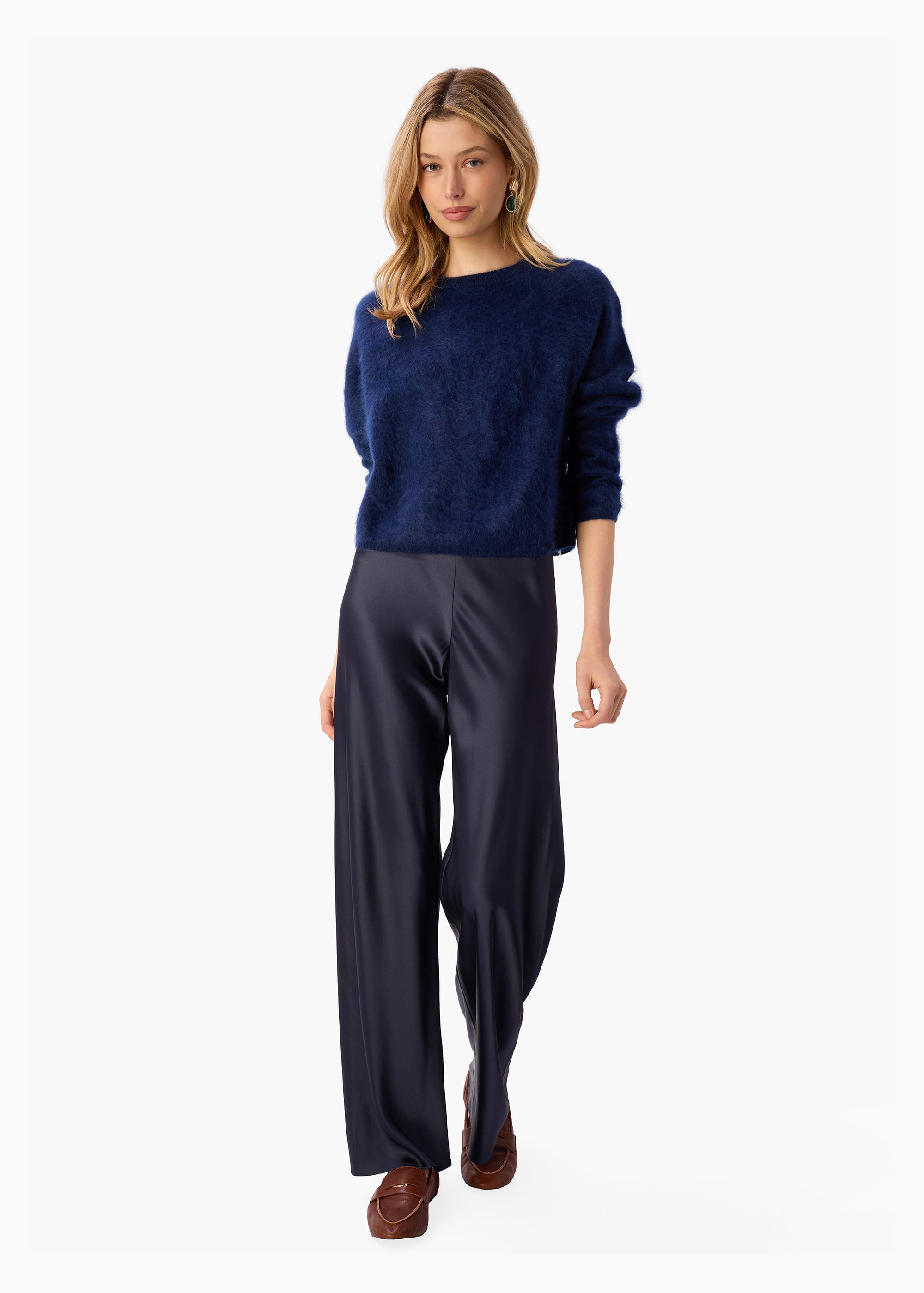 Niall Cashmere Sweater Navy
