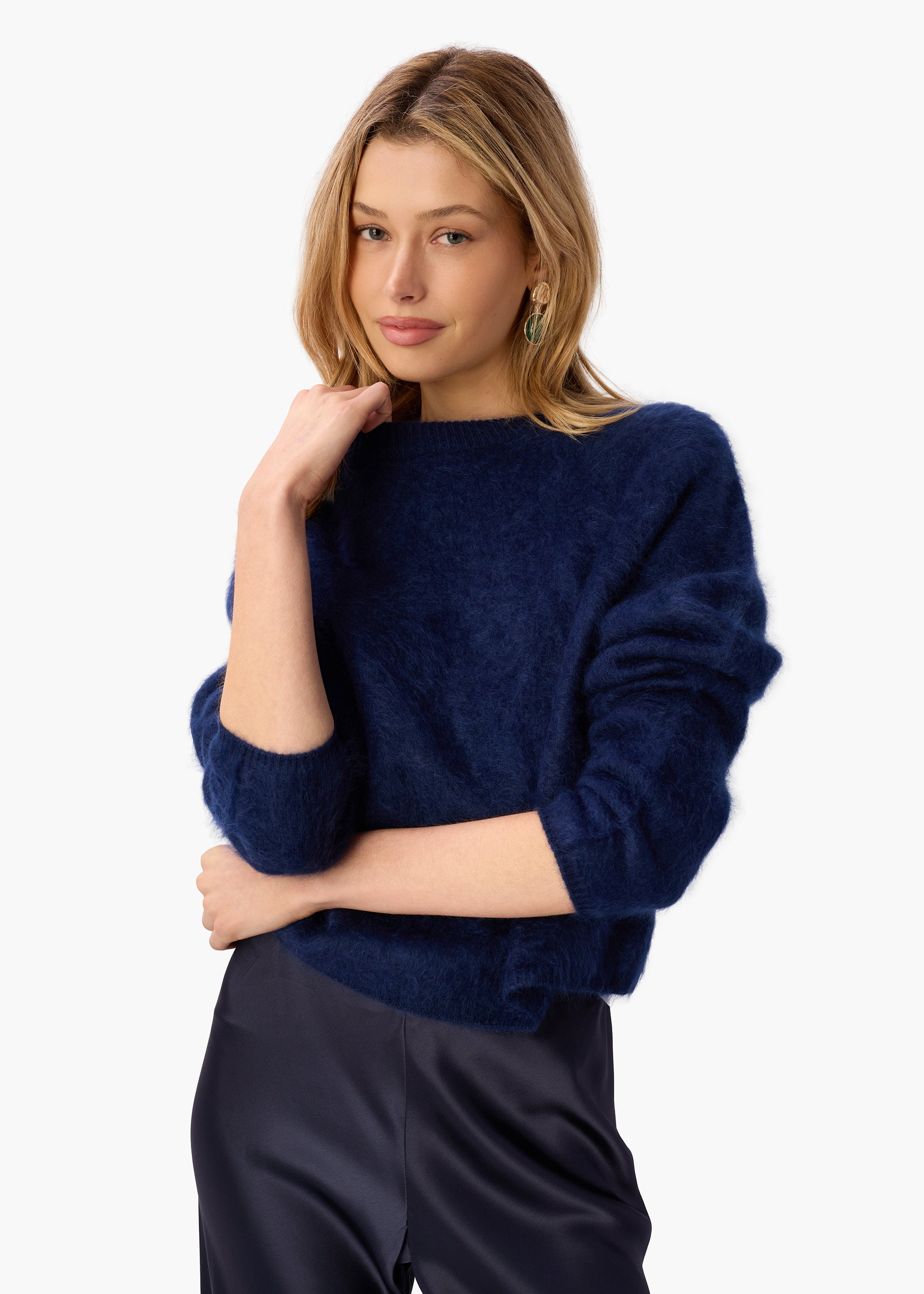 Niall Cashmere Sweater Navy