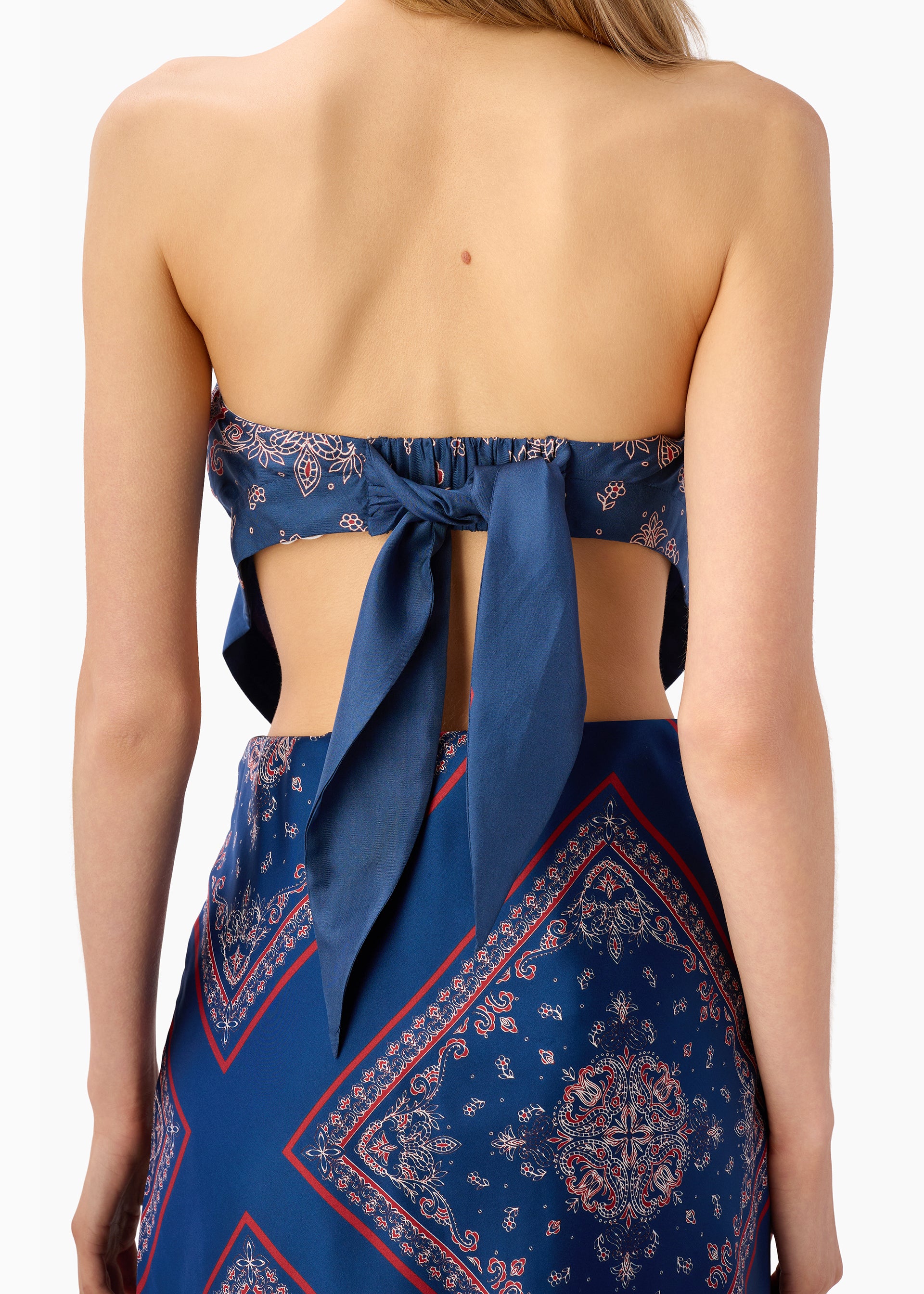 Juli Strapless Camisole Mariner's Bandana – CAMI NYC