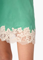 Inez Silk Mini Skirt Meadow