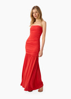 Waverly Strapless Dress Goji