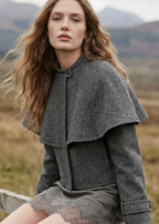 Adler Herringbone Jacket Dark Grey
