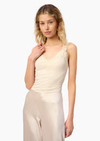 Lani Rib Knit Tank Bone