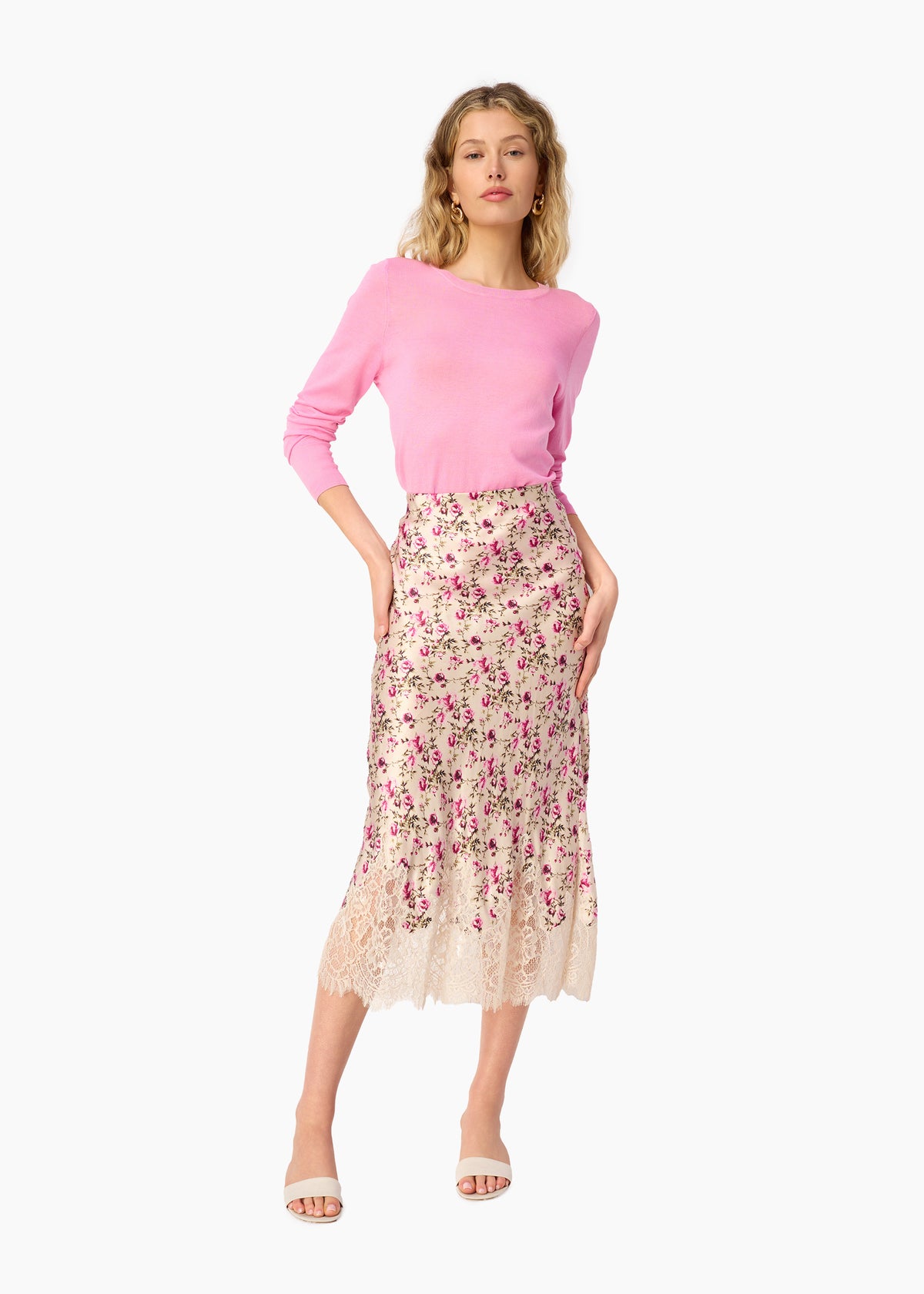 Jaime Lightweight Knit Top Camellia
