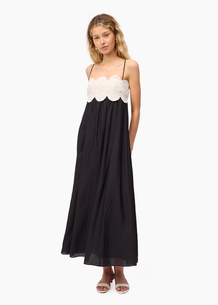 Iona Maxi Dress Macadamia/Black – CAMI NYC