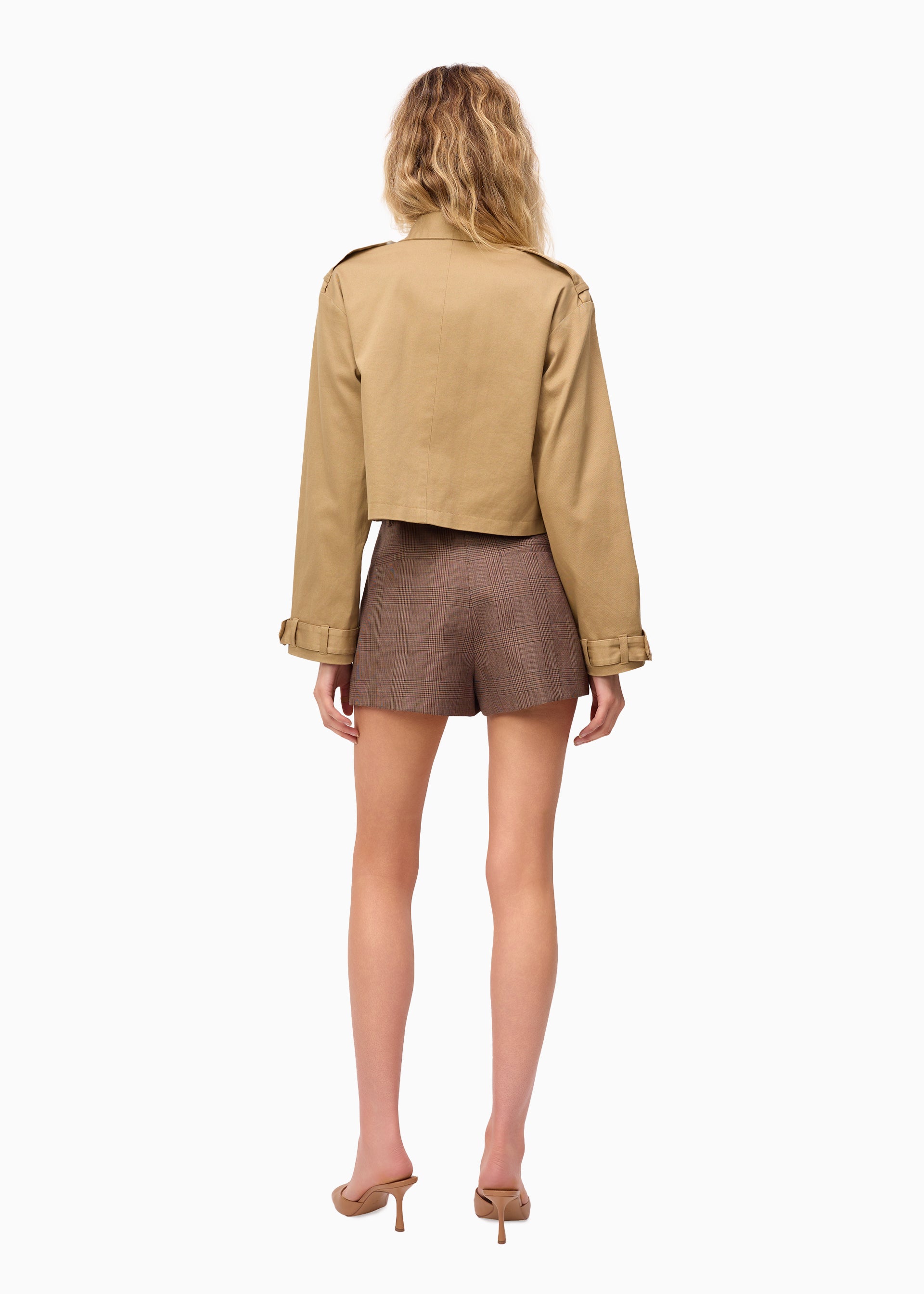 Evans Cropped Trench Miso