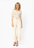 Dresden Cropped Cardigan Macadamia