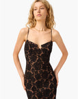 Rosaria Lace Gown Black