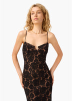 Rosaria Lace Gown Black