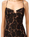 Rosaria Lace Gown Black