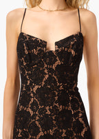 Rosaria Lace Gown Black
