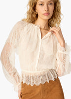 Vitoria Lace Blouse Macadamia