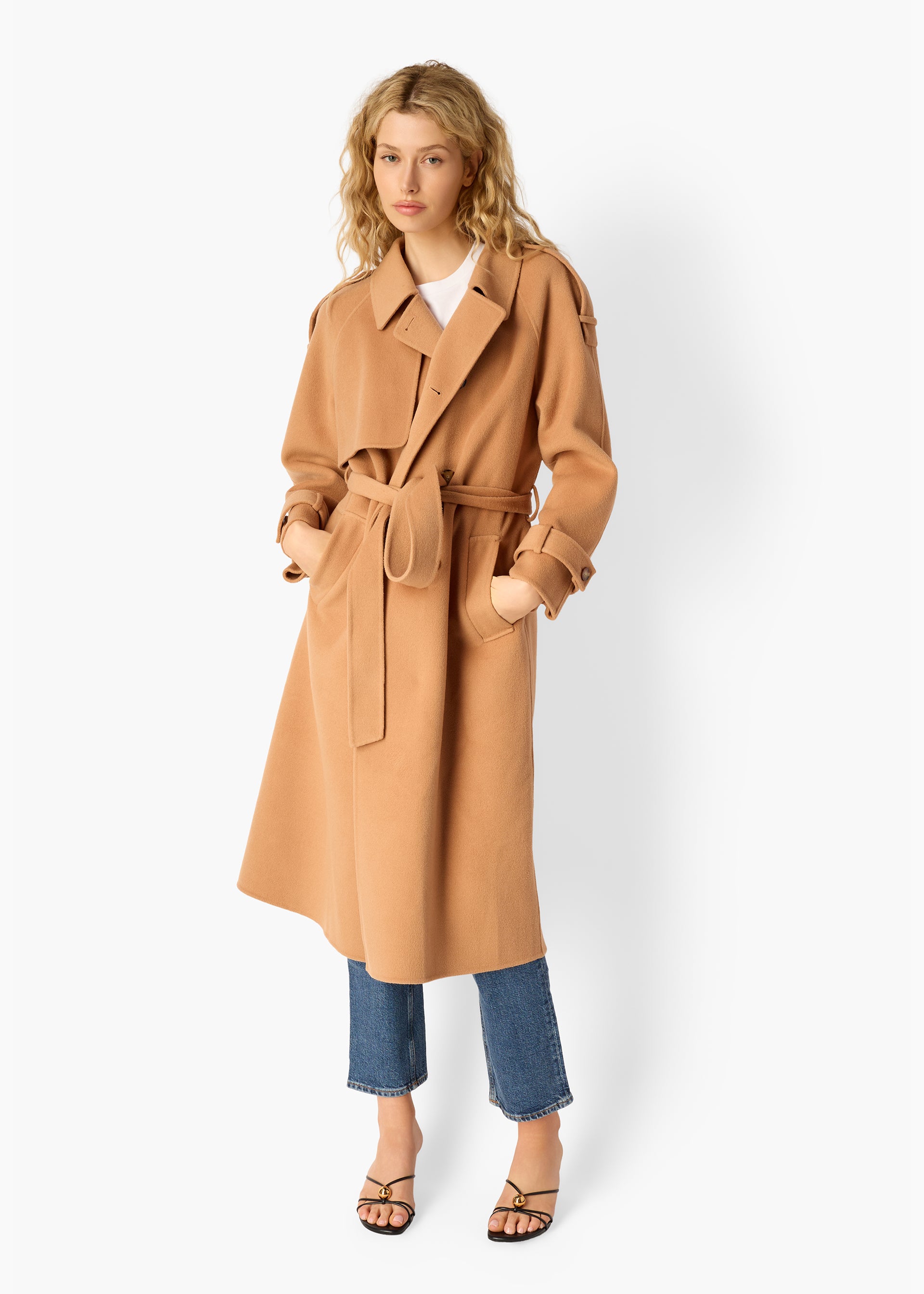 Yennifer Trench Coat Maple