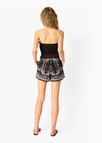 Oslo Silk Cotton Short Black Seasidebandana