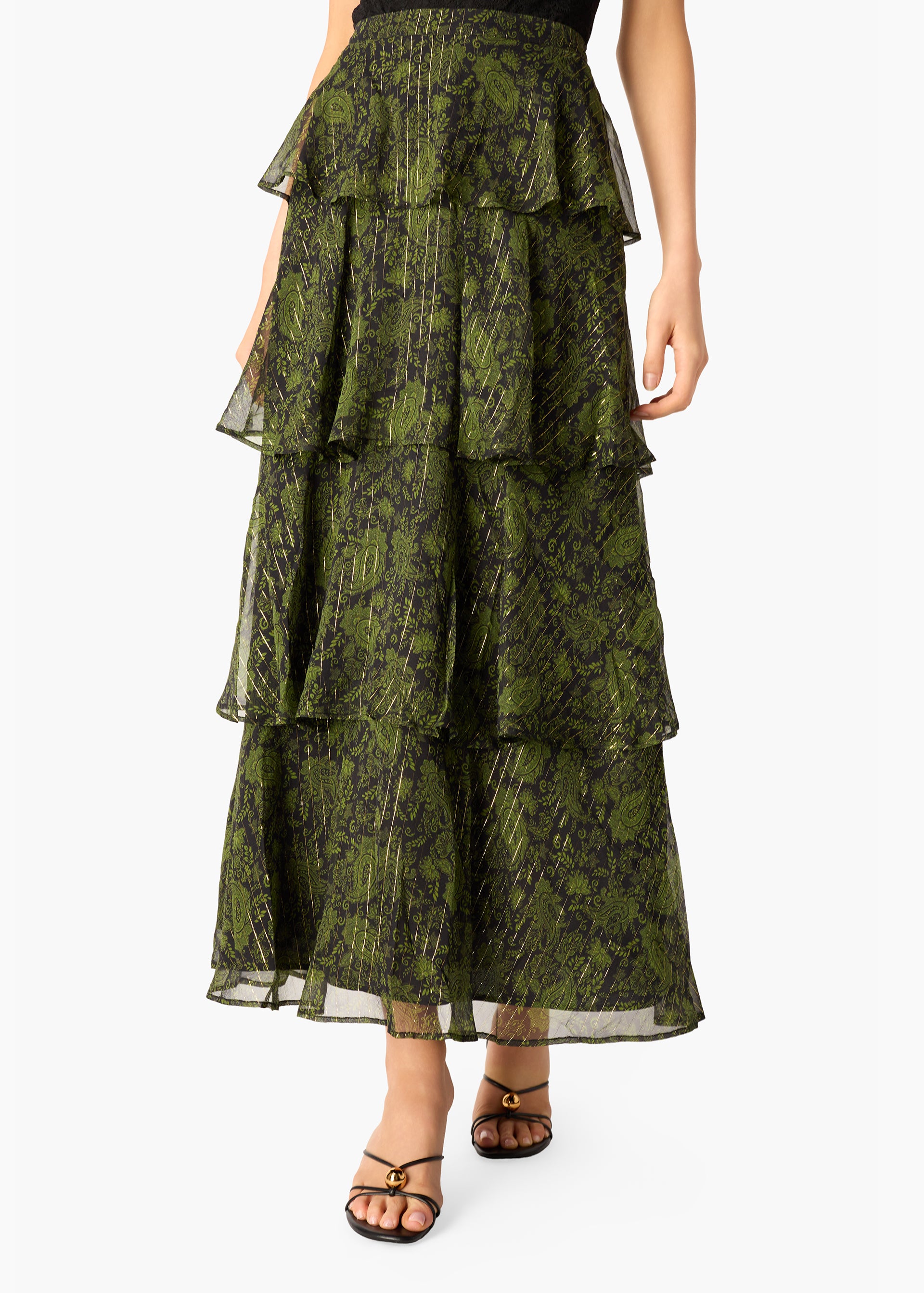 SIILON シーロン Grandma tiered skirt SIIILON 〈Grandma tiered skirt〉 | trava
