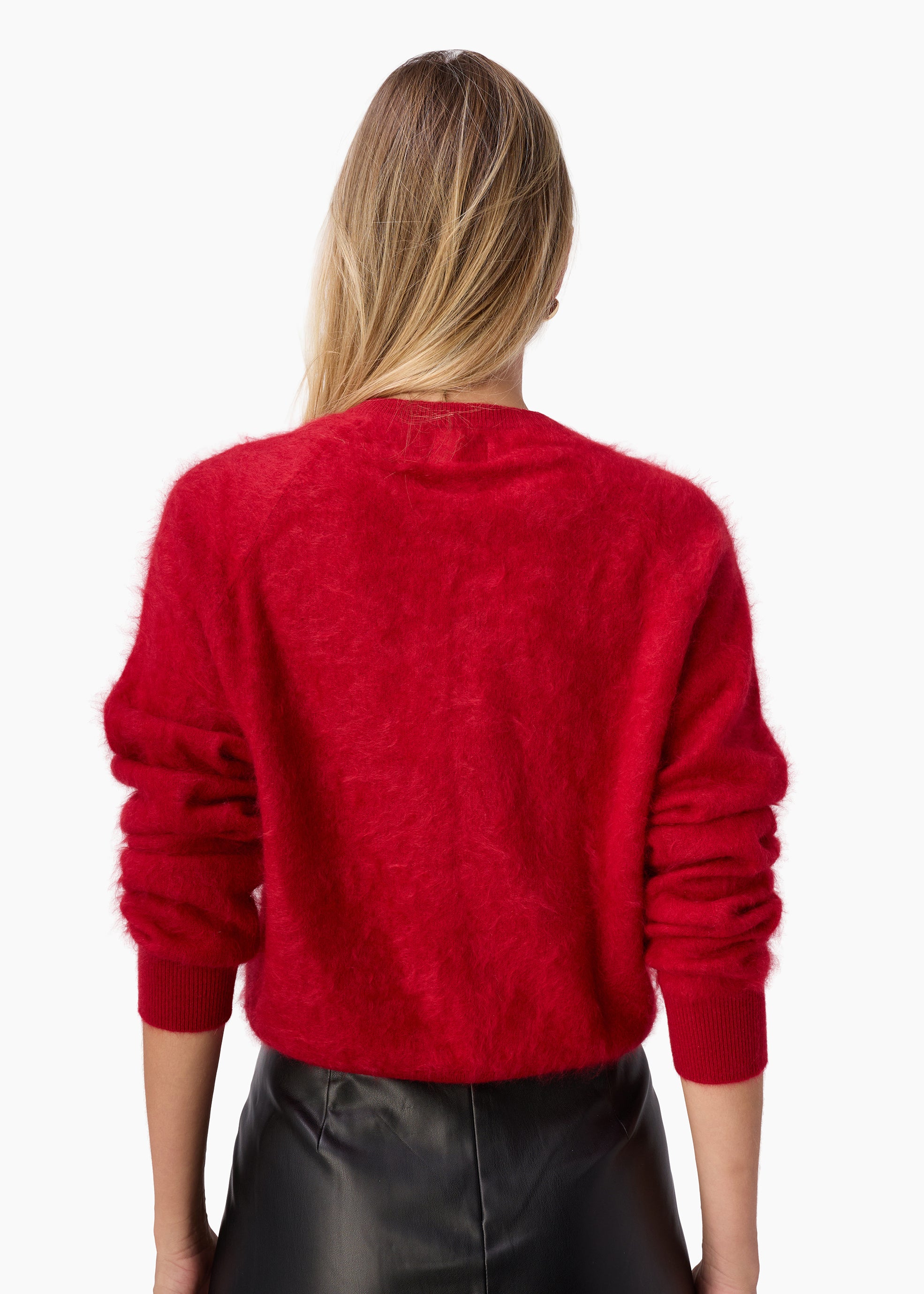 Dorian Cashmere Cardigan Poppy