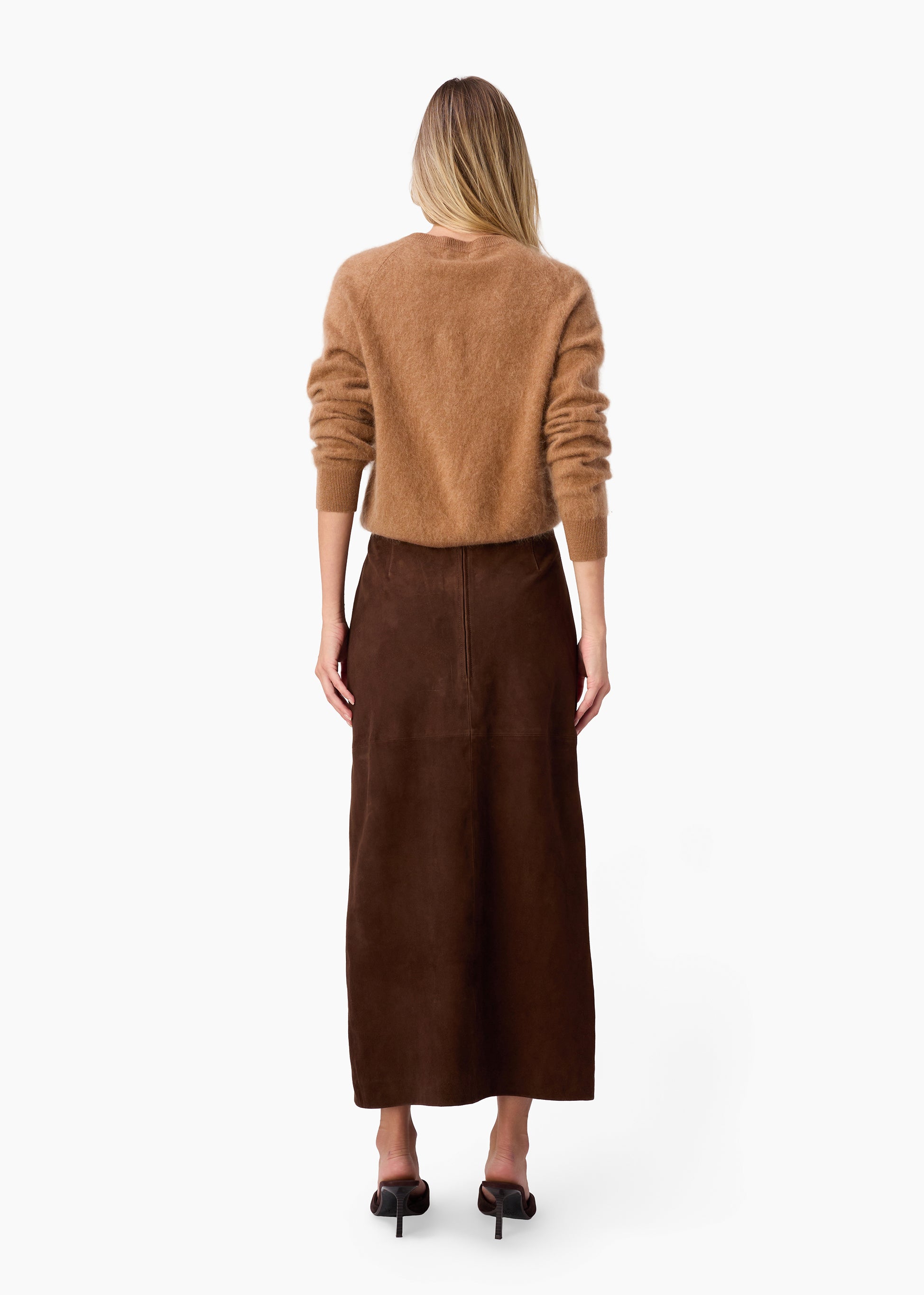 Dorian Cashmere Cardigan Caramel – CAMI NYC
