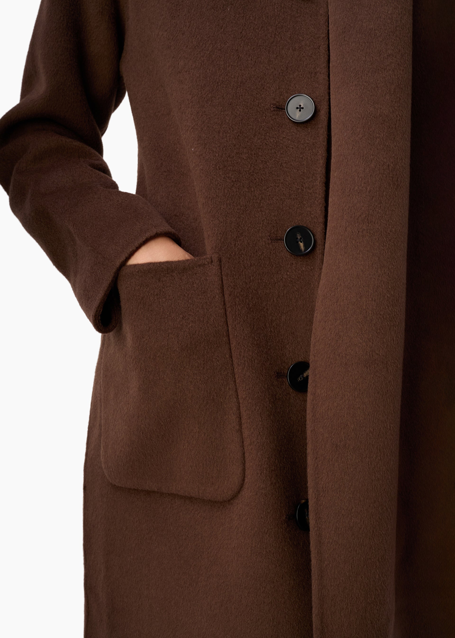 Winifred Wool Cashmere Coat Sable