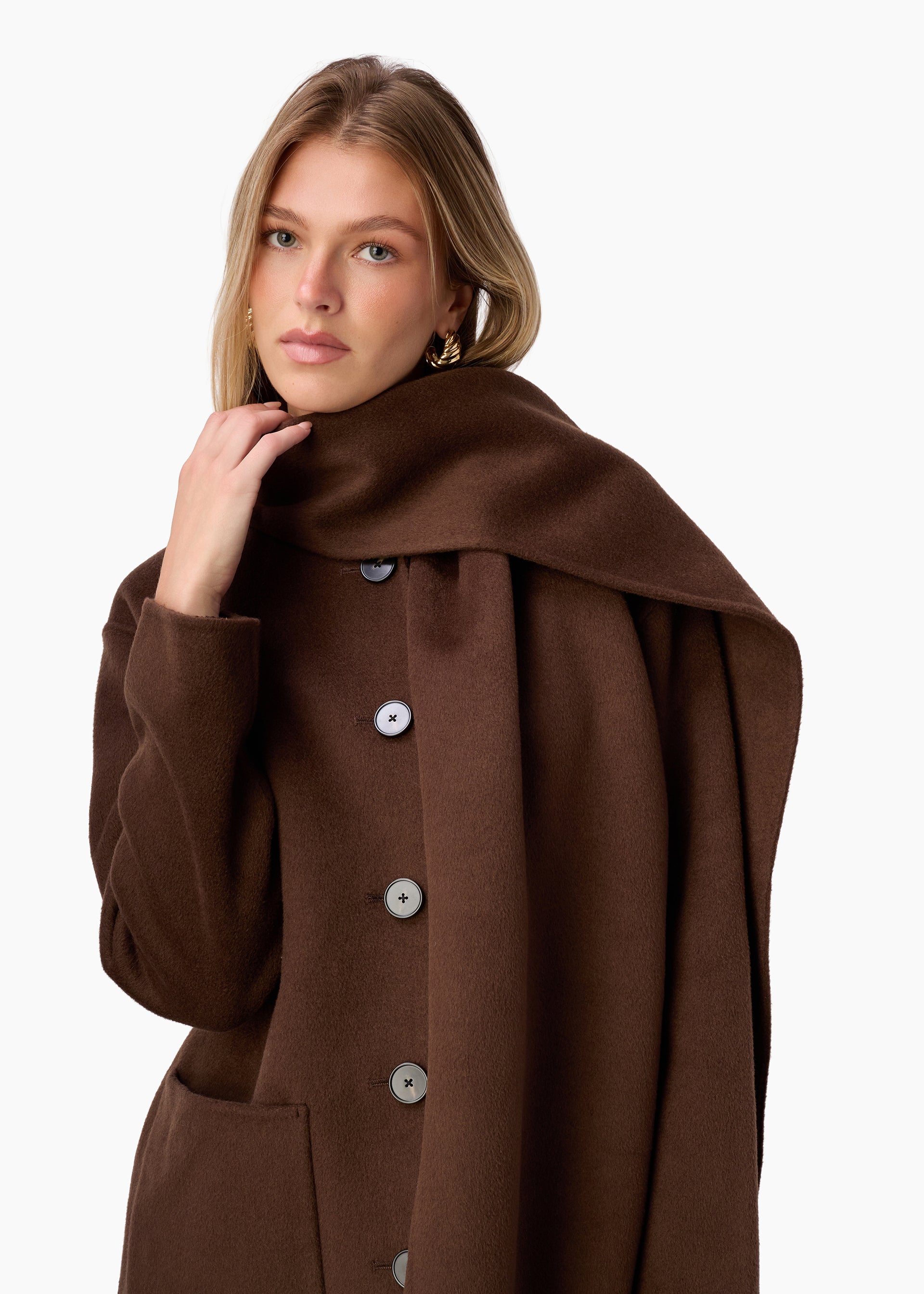Winifred Wool Cashmere Coat Sable