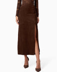 Idris Suede Skirt Malt