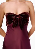 Lavinia Strapless Gown Cranberry