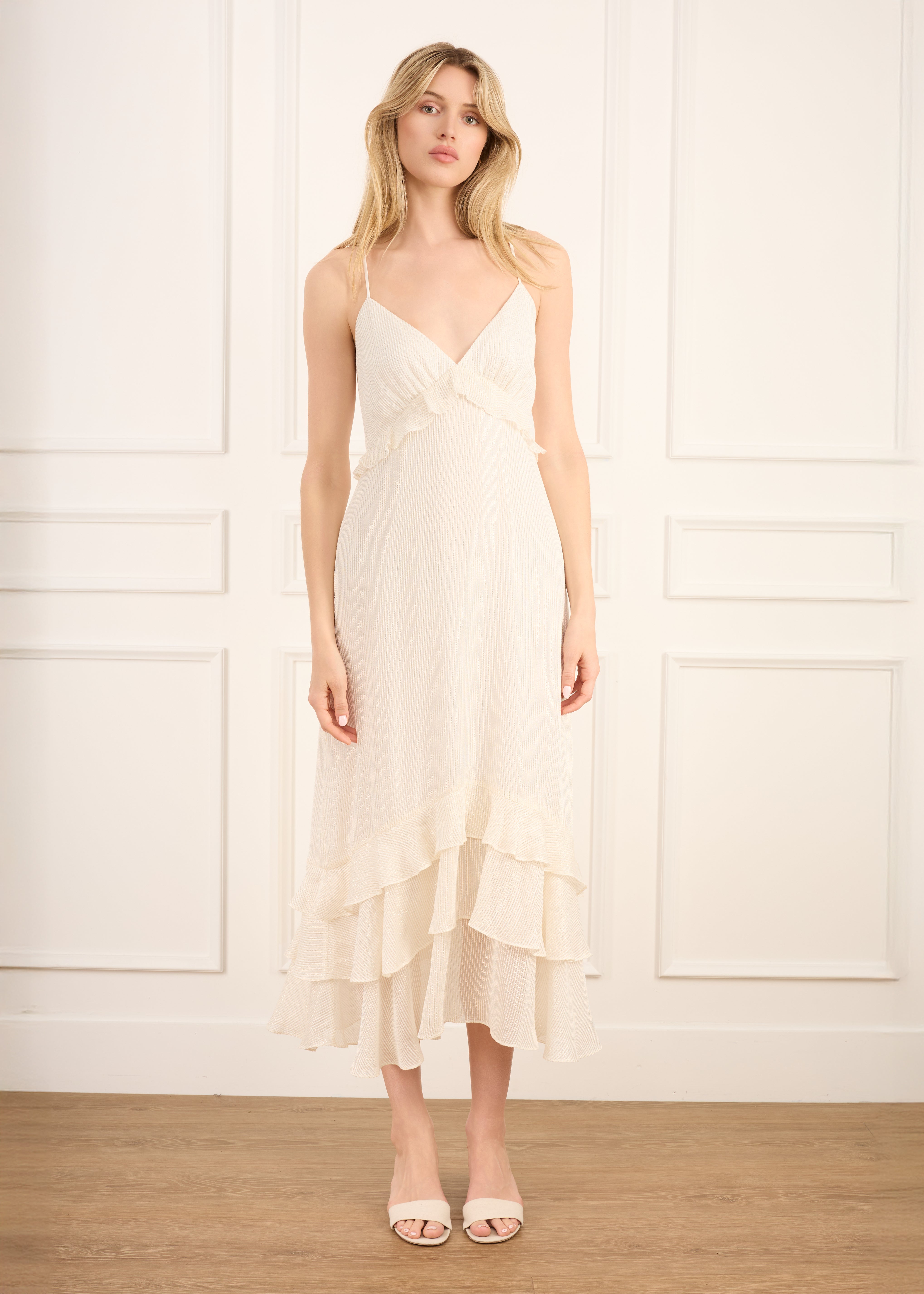 Lapetus Floral Midi Cami Dress