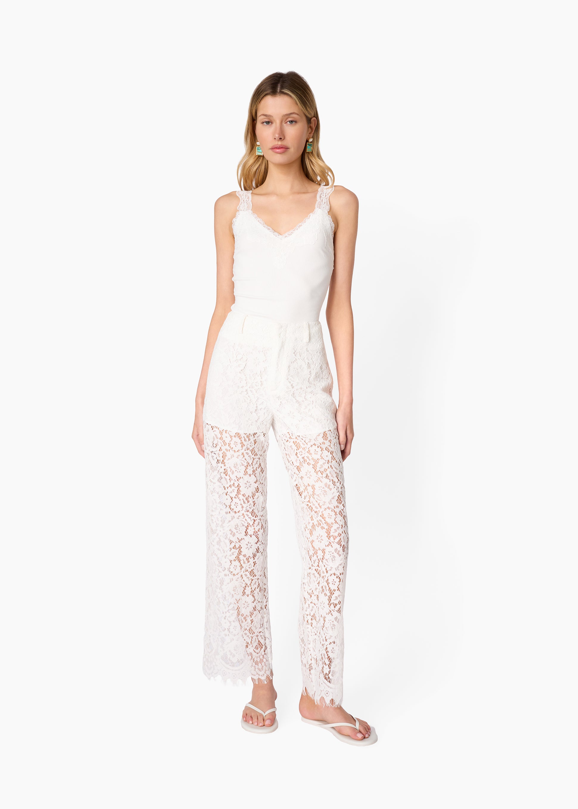 Lani Rib Knit Tank White – CAMI NYC