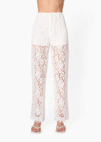 Minerva Lace Pant White