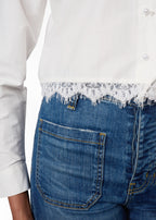 Laya Cotton Poplin Top White