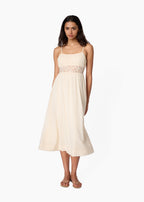Octavia Cotton Dress Bone