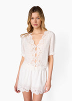 Anora Cotton Short White