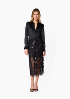 Crosby Silk Blouse Black