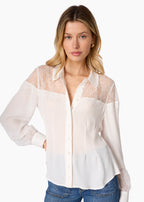 Lucena Silk Blouse Macadamia
