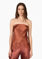 Odessa Strapless Camisole Affogato