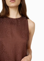 Ingram Jacquard Shift Dress Umber