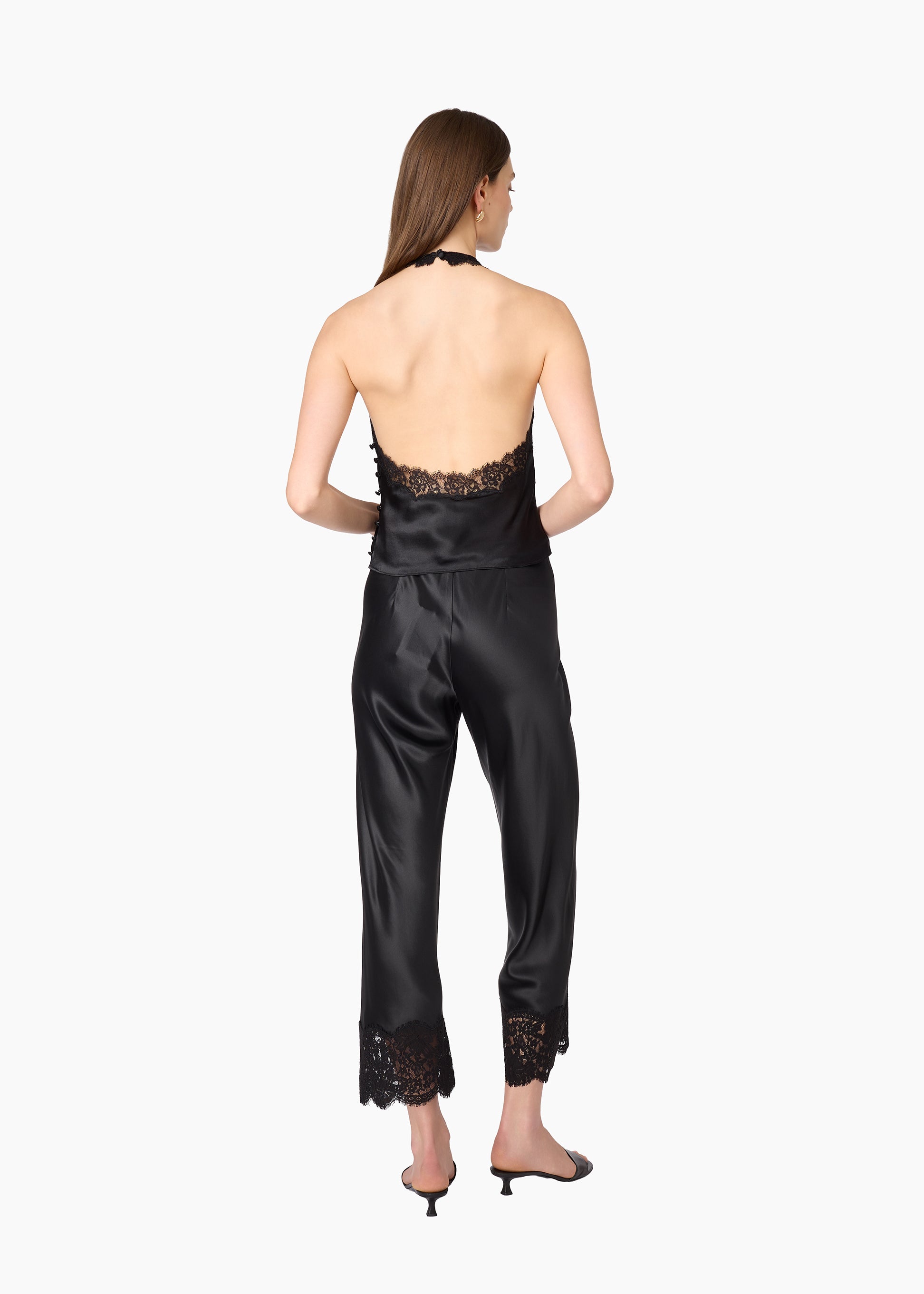 Lucille Silk Top Black – CAMI NYC