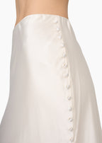 Guynan Silk Maxi Skirt Macadamia
