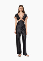 Romola Silk Top Black