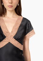 Romola Silk Top Black