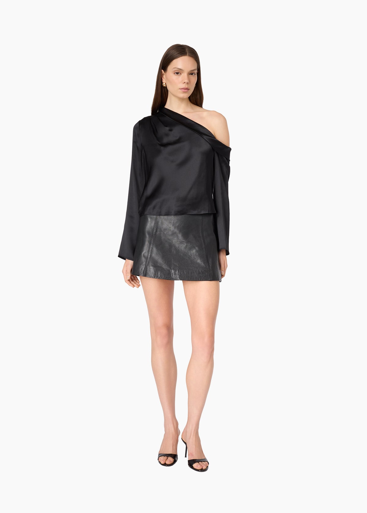 Celeste Asymmetrical Top Black