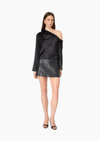Celeste Asymmetrical Top Black